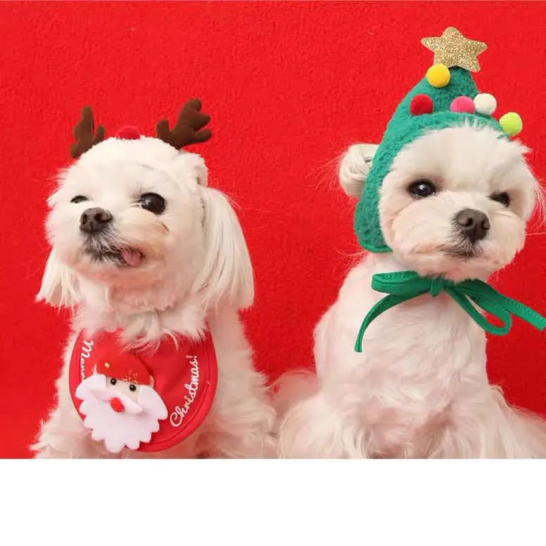 Cute Pet Hats for Dogs and Cats - Korean Christmas Series