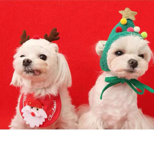 Cute Pet Hats for Dogs and Cats - Korean Christmas Series